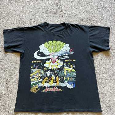 Vintage 1994 Green Day Shirt Dookie Tour Tee White T-… - Gem