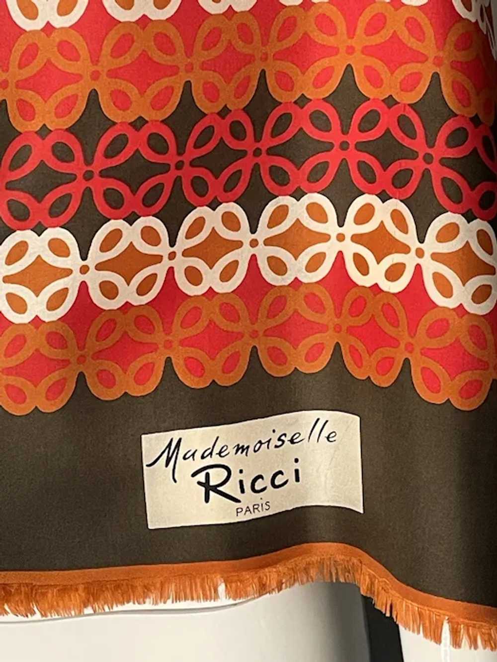 Vintage Mademoiselle Ricci Silk Scarf - image 5