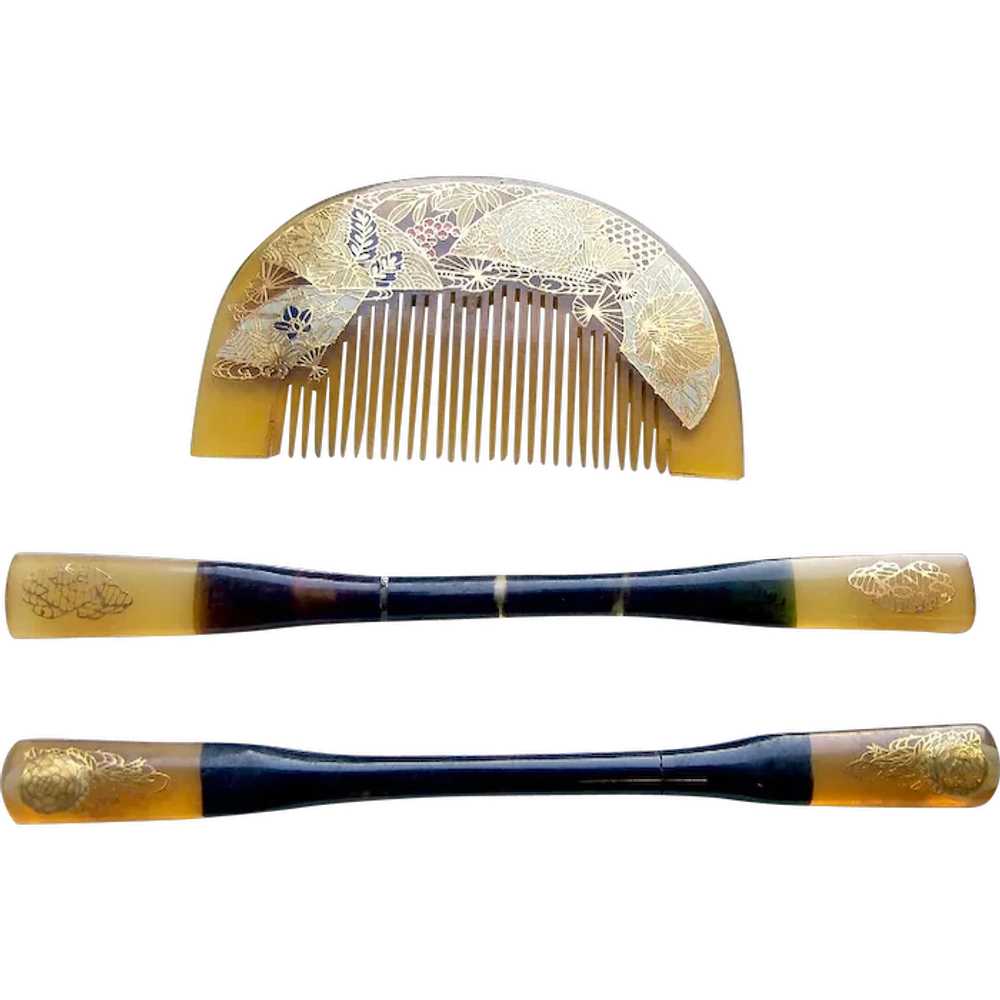 櫛 Authentic Japanese comb Tsuge Comb Japanese traditonal luxury Comb 5.9 In new free