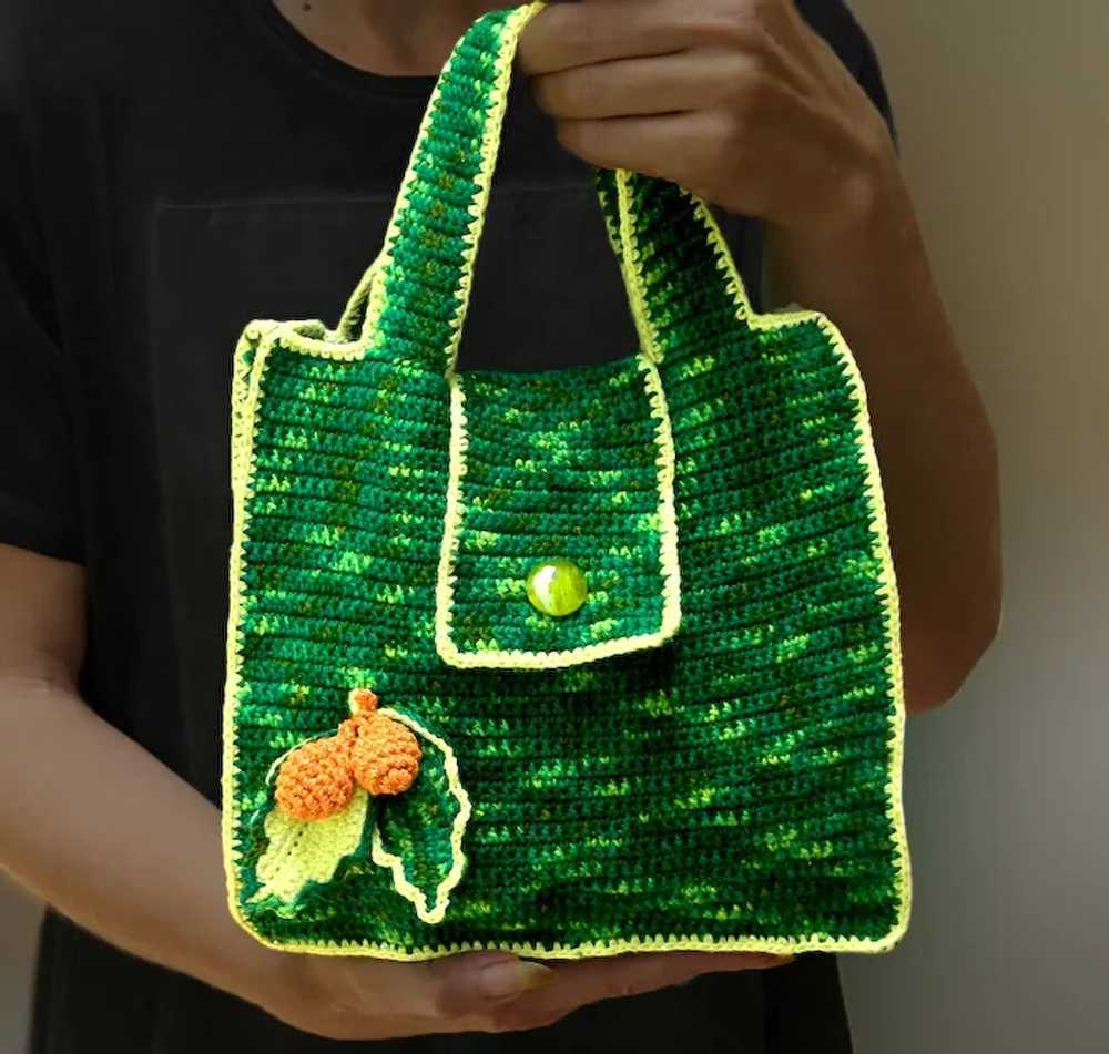 Original, stylish, handcrafted crochet tote bag f… - image 3