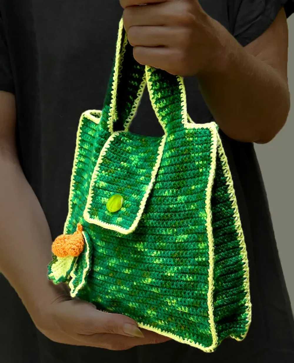 Original, stylish, handcrafted crochet tote bag f… - image 6