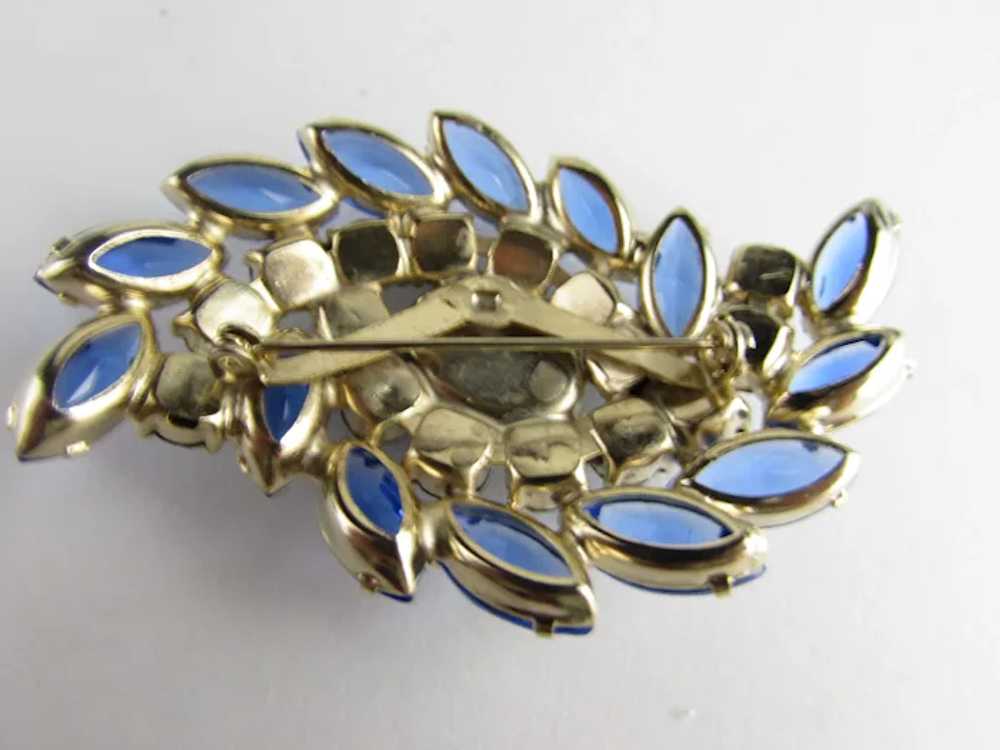 Juliana Gold Tone Pin With Blue and Green Crystal… - image 7
