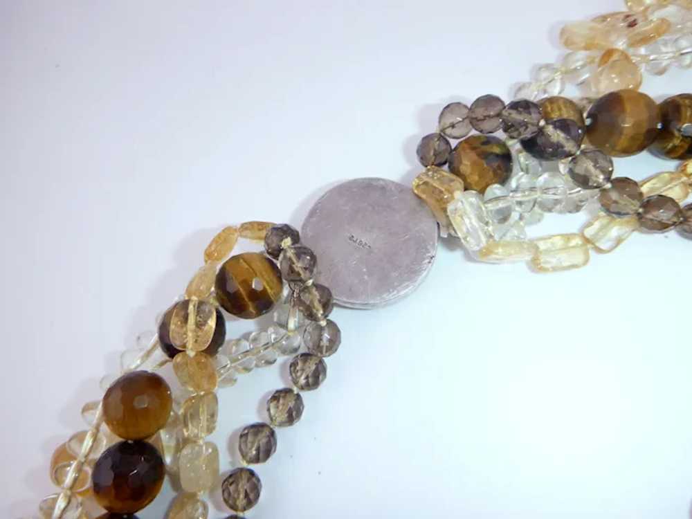 Multi Color Natural Gemstone Necklace & Emperor G… - image 7