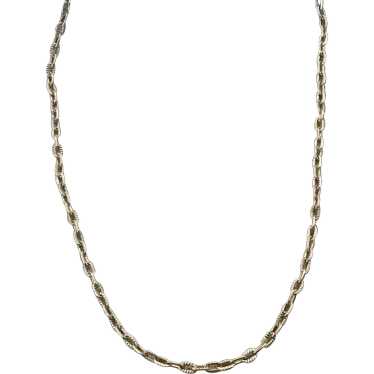 12K Gold Filled Fancy Link Chain Necklace - image 1