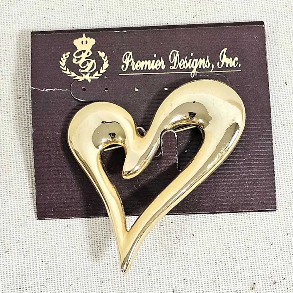 Vintage PREMIER DESIGNS Large Stylish "Heart Thro… - image 2