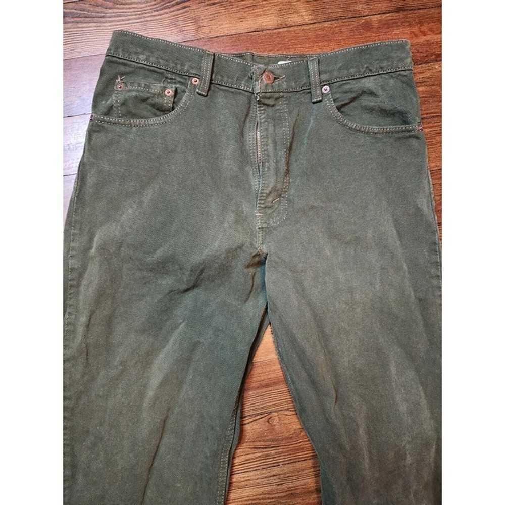 Vintage Green Levis 550 Size 34x30 Men's Jeans - image 2