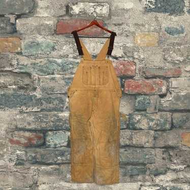 Vintage Walls Coveralls Insulated Canvas Tan Work… - image 1