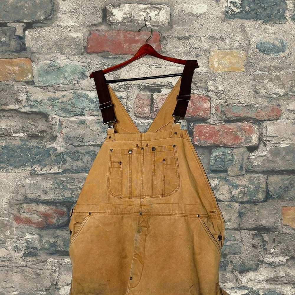 Vintage Walls Coveralls Insulated Canvas Tan Work… - image 3