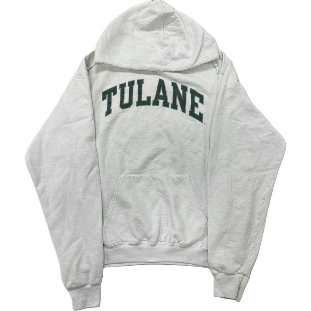 Vintage Tulane University College NCAA Hooded Swe… - image 1