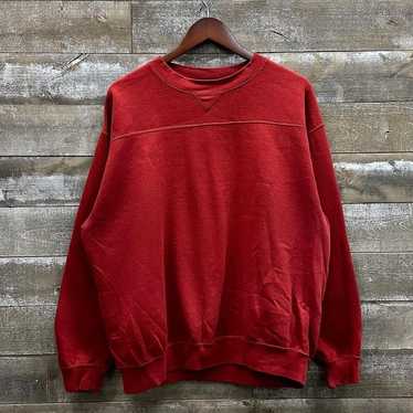 Vintage 1990s Lee Sport Red Crewneck Sweatshirt B… - image 1