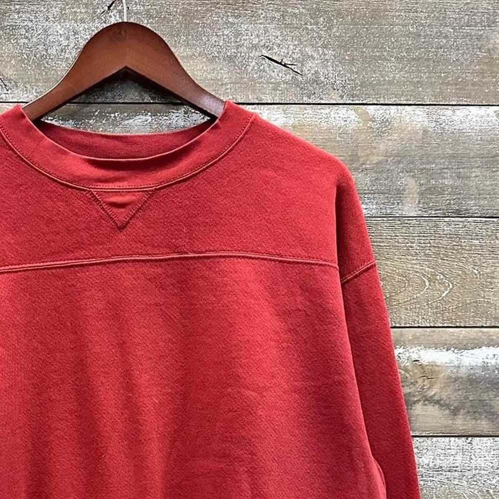 Vintage 1990s Lee Sport Red Crewneck Sweatshirt B… - image 2