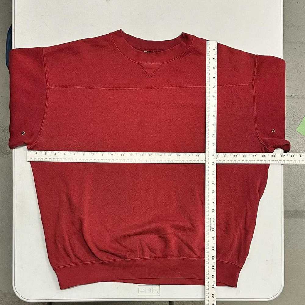 Vintage 1990s Lee Sport Red Crewneck Sweatshirt B… - image 4