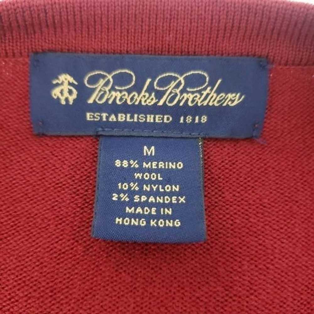 Brooks Brothers Merino Wool Blend V-Neck Sweater … - image 12