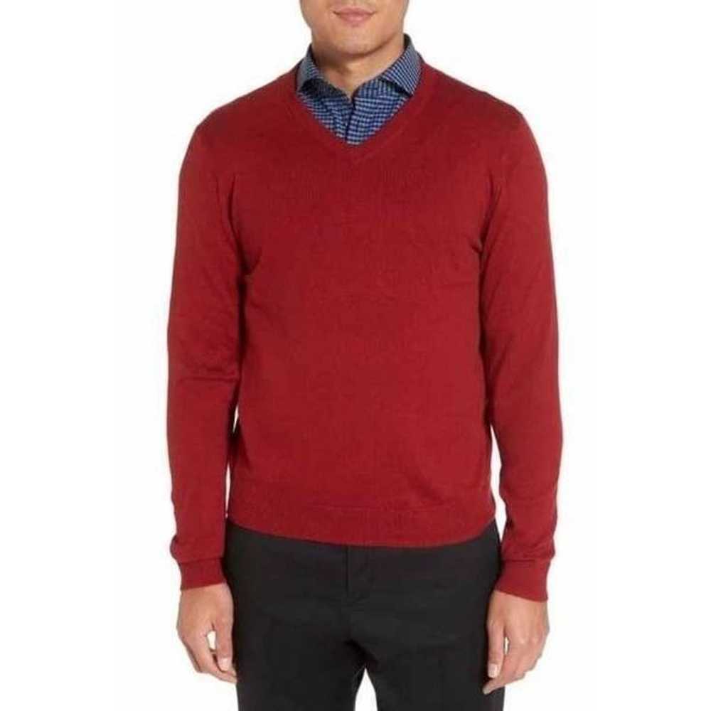 Brooks Brothers Merino Wool Blend V-Neck Sweater … - image 1