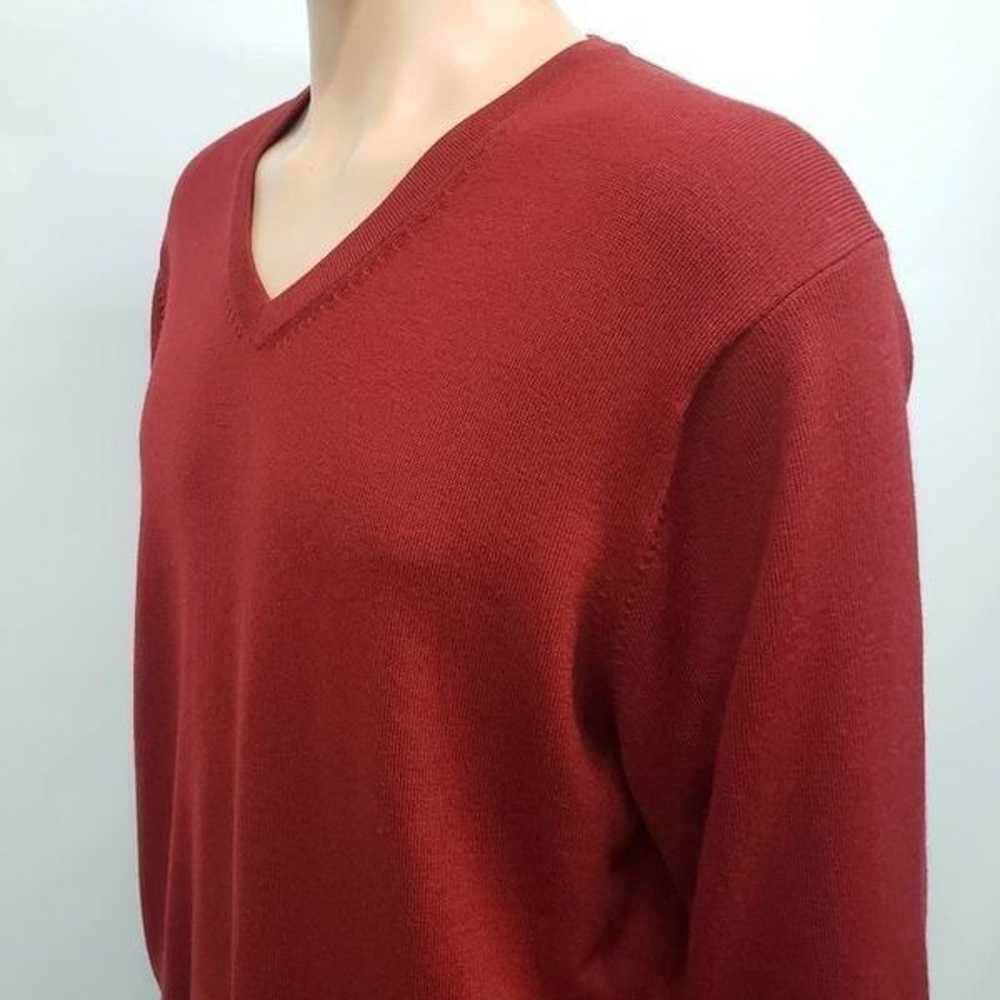 Brooks Brothers Merino Wool Blend V-Neck Sweater … - image 7
