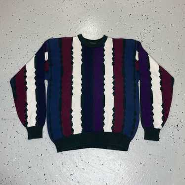 Vintage Croft & Barrow Striped Sweater Adult Size… - image 1