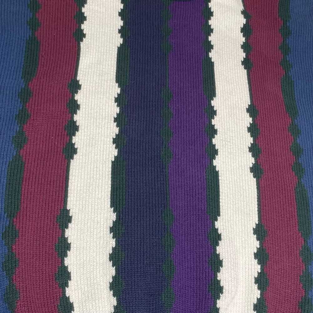 Vintage Croft & Barrow Striped Sweater Adult Size… - image 3