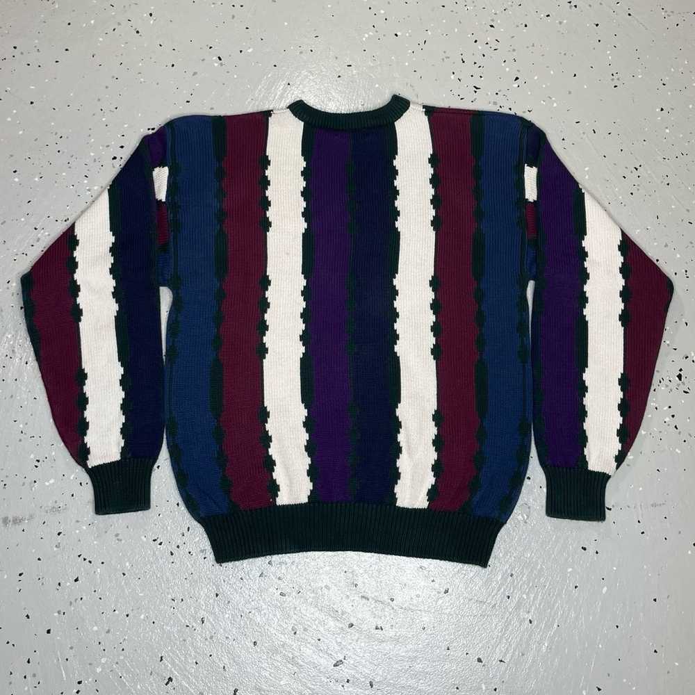 Vintage Croft & Barrow Striped Sweater Adult Size… - image 8