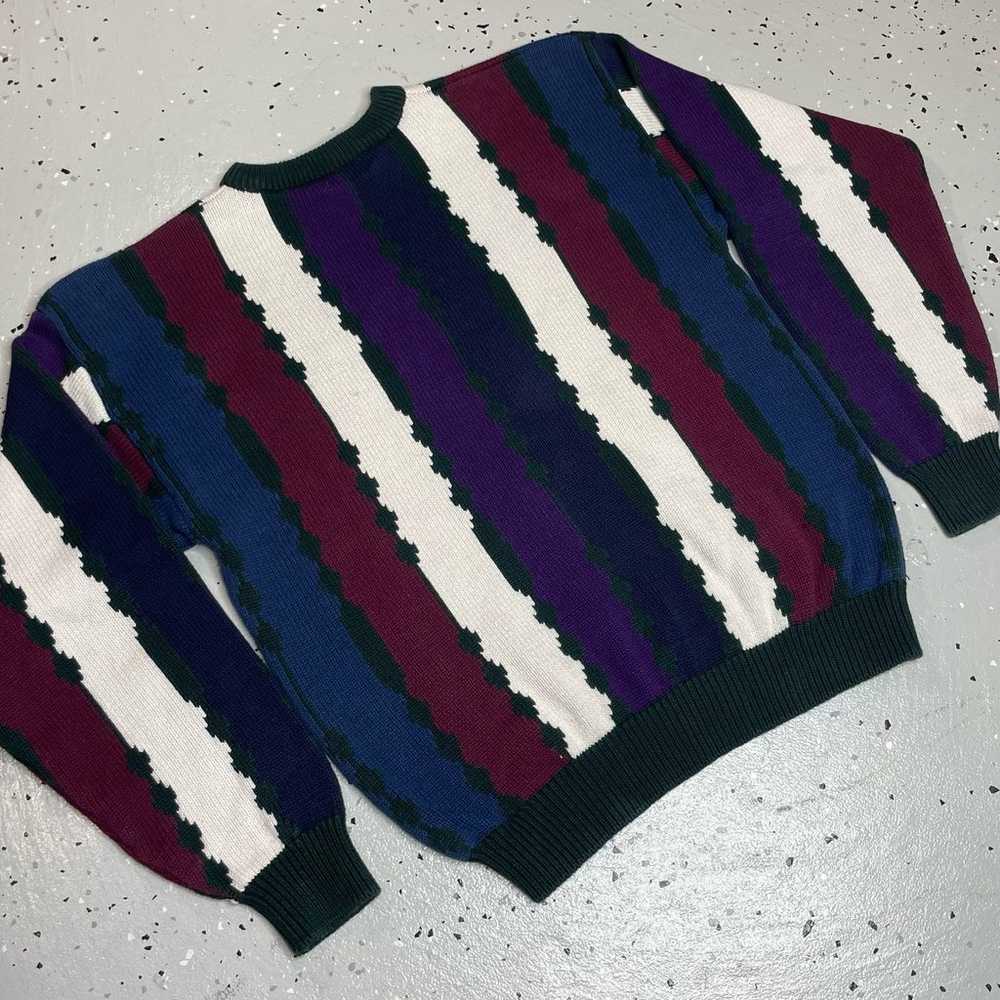 Vintage Croft & Barrow Striped Sweater Adult Size… - image 9