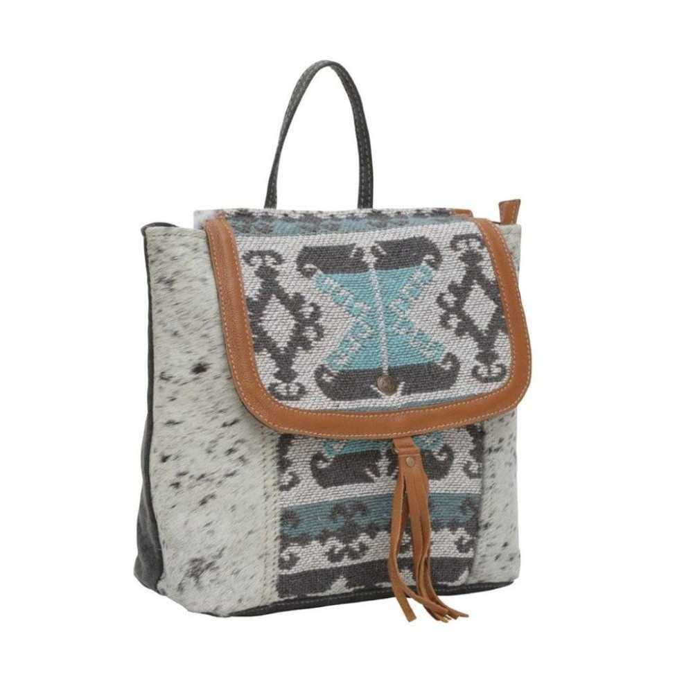 Myra Bag Handmade Isabela Backpack Upcycled Canva… - image 2