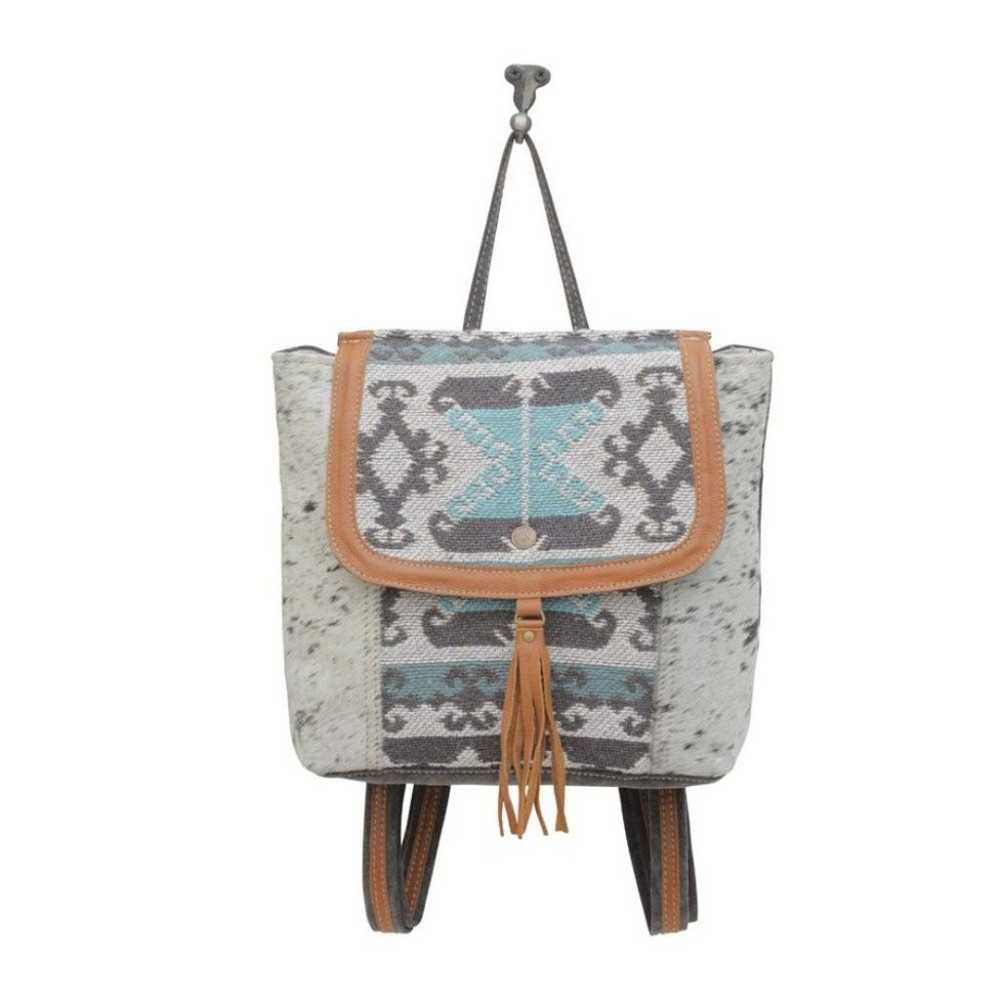 Myra Bag Handmade Isabela Backpack Upcycled Canva… - image 4