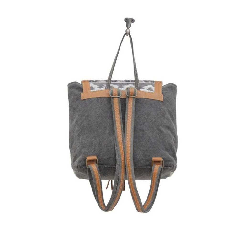 Myra Bag Handmade Isabela Backpack Upcycled Canva… - image 5