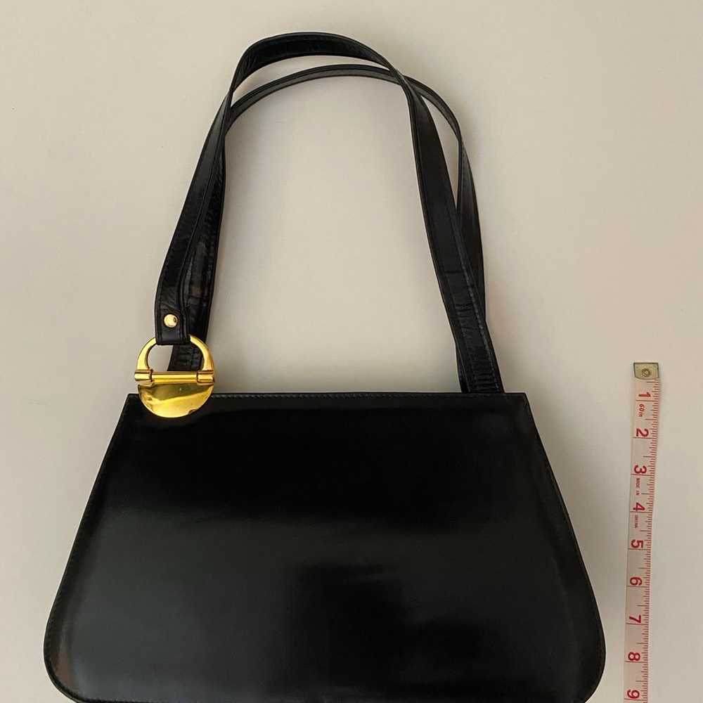 Black leather shoulder bag - image 1