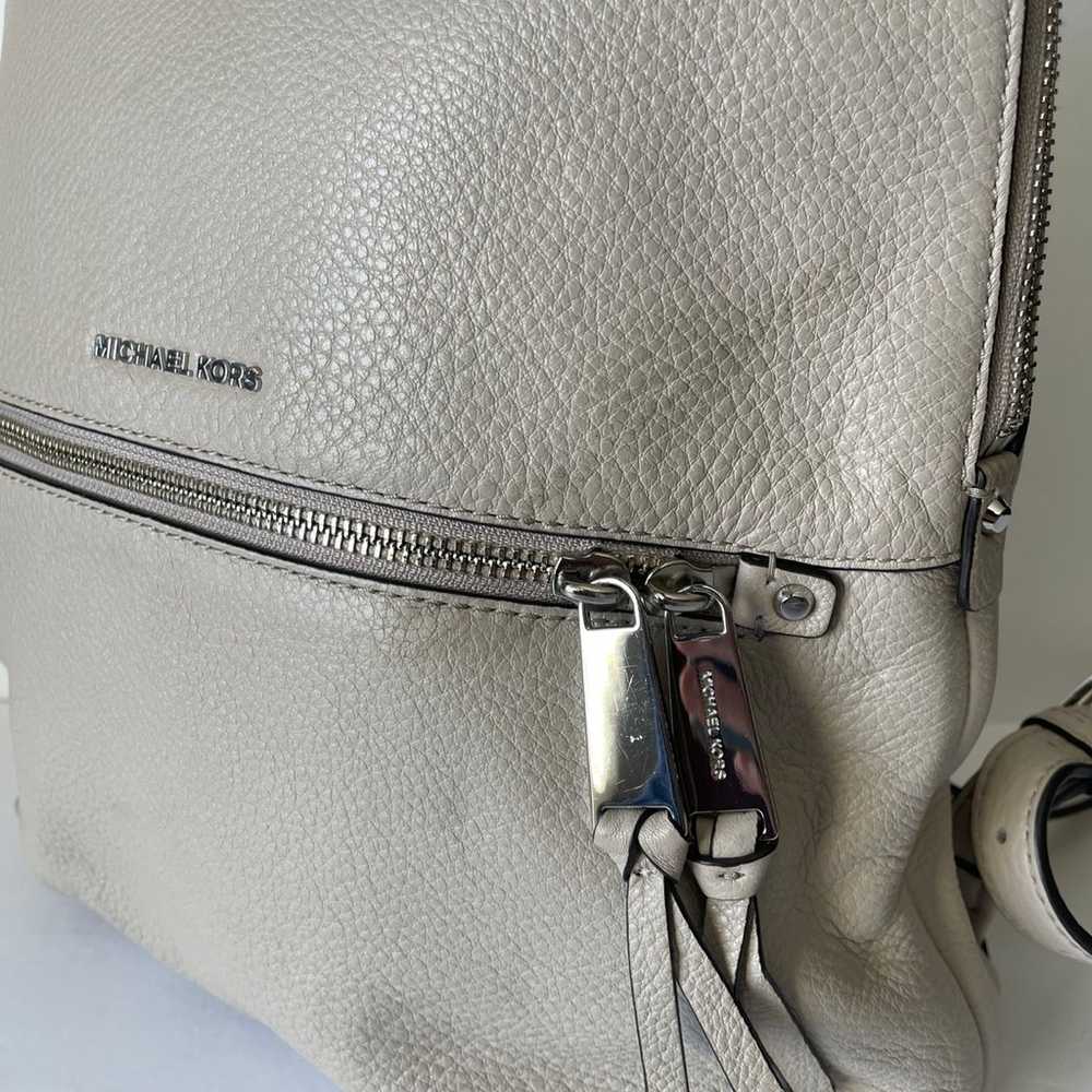 Michael Kors Rhea Zip Medium Slim Leather Backpac… - image 2