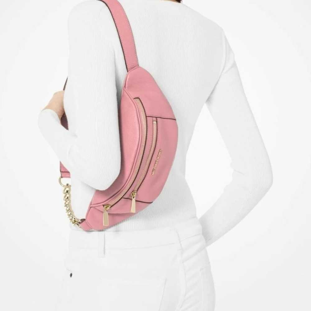 Michael Kors Pink Leather Belt Bag - image 2