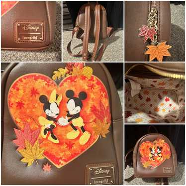 Disney Loungefly Mickey Minnie Fall Backpacks - image 1