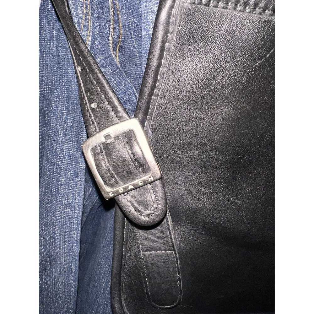 COACH Purse #9405 Vintage Black Leather Slim Flat… - image 11