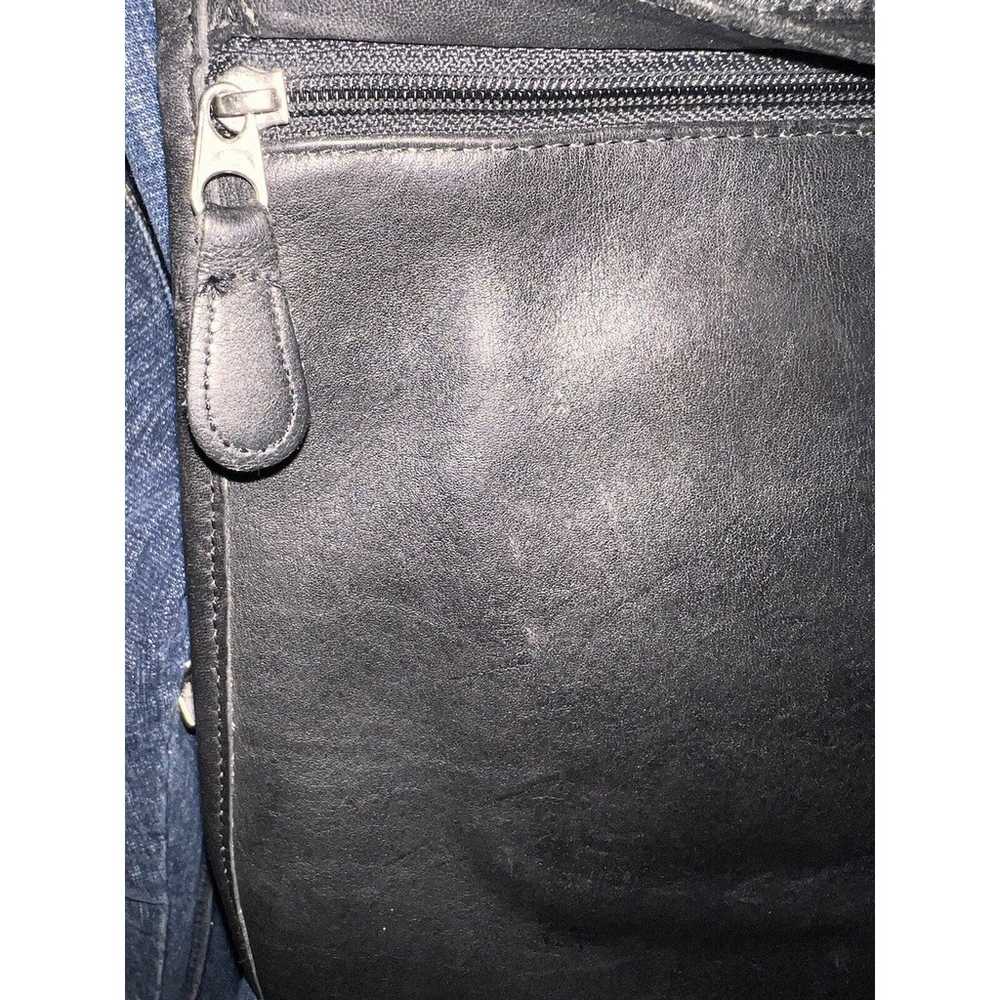 COACH Purse #9405 Vintage Black Leather Slim Flat… - image 5