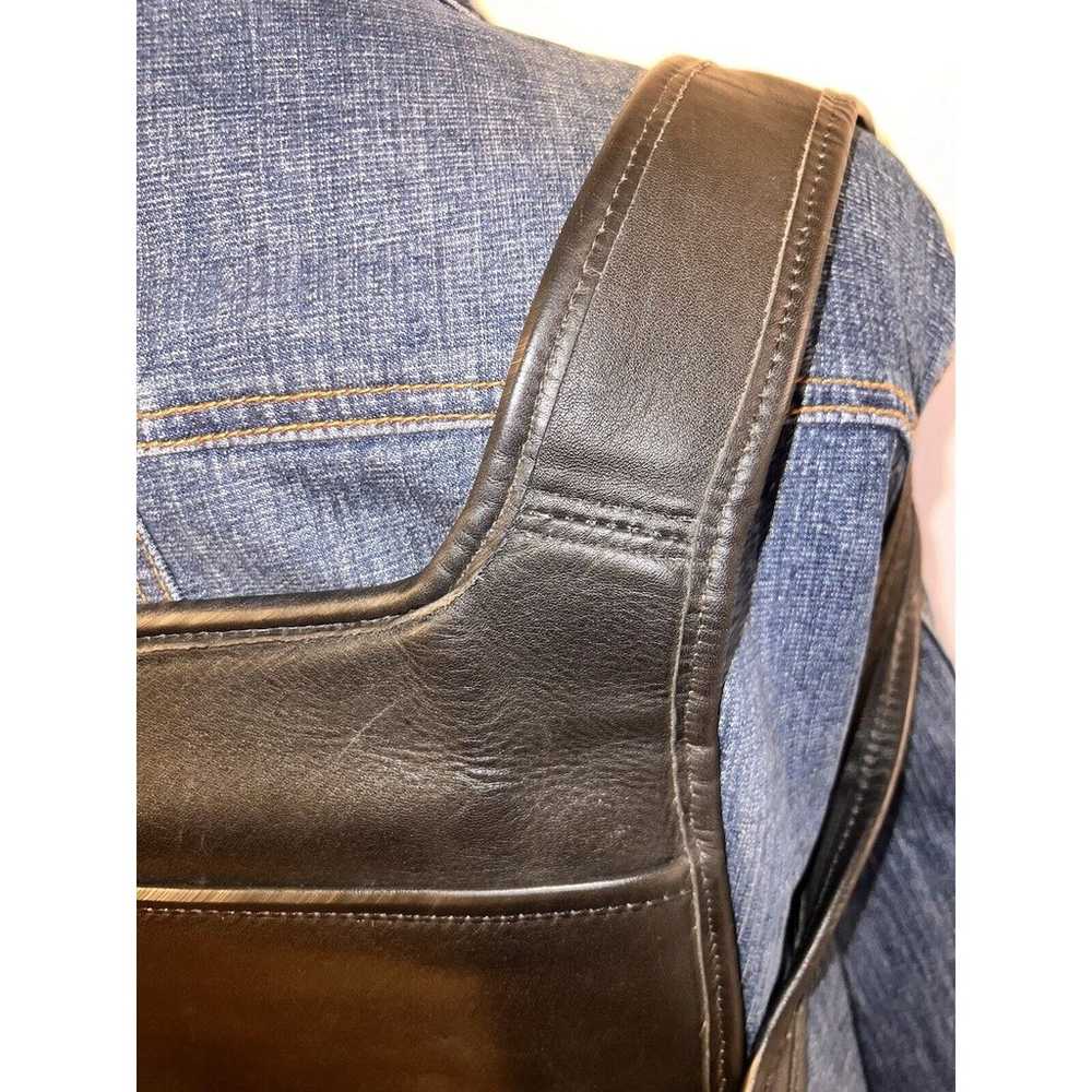 COACH Purse #9405 Vintage Black Leather Slim Flat… - image 9