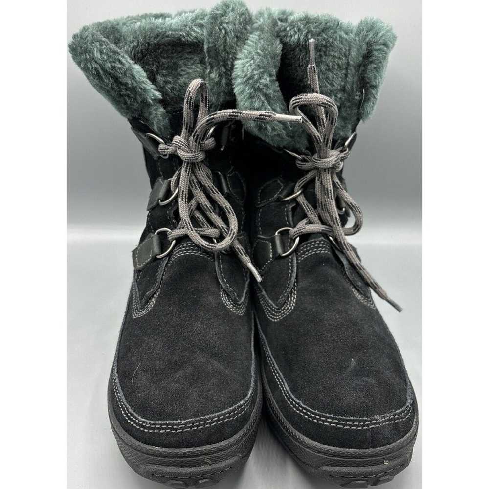 Timberland Black Suede Lace Up Winter Snow Boots … - image 2