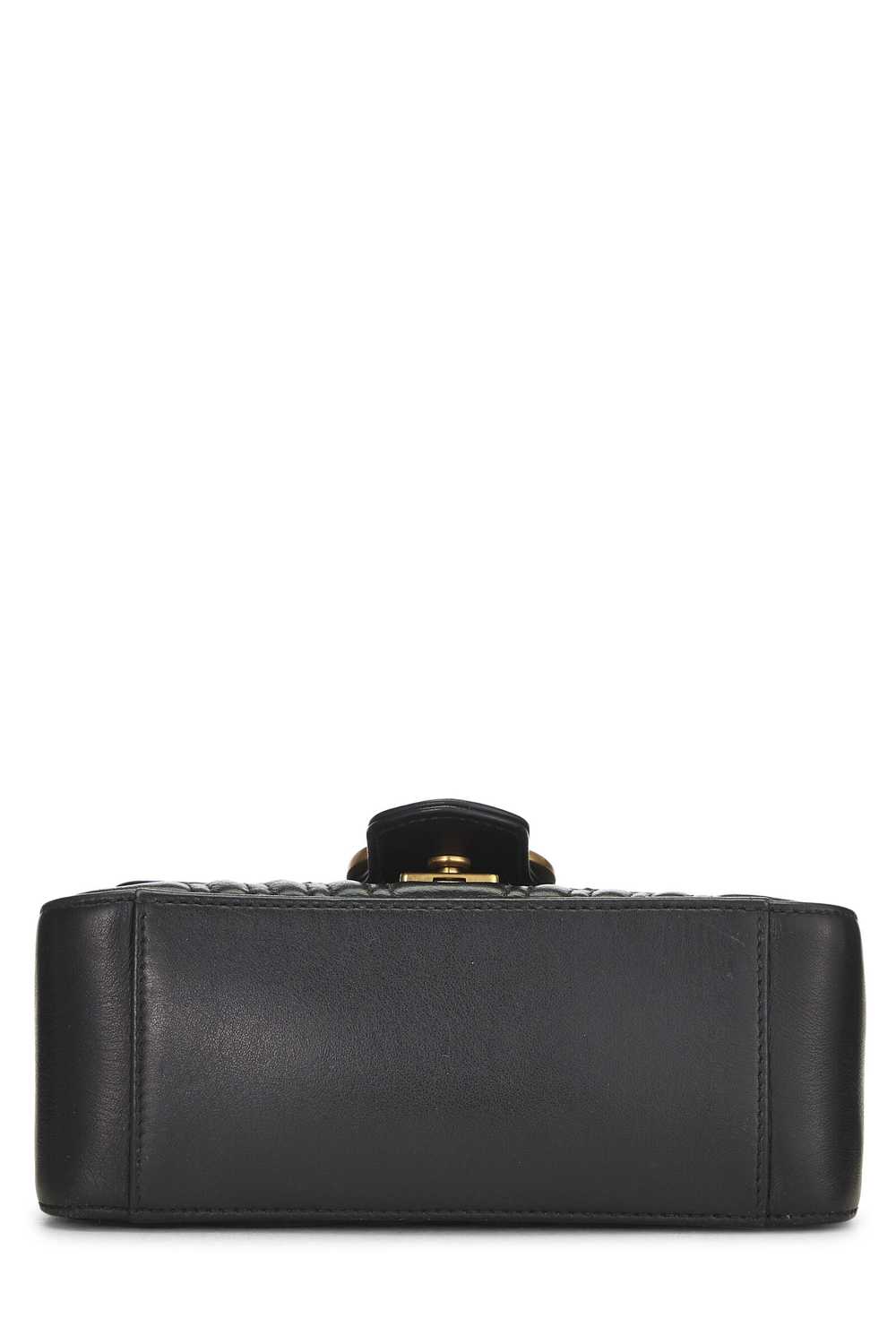 Black Leather Torchon GG Marmont Top Handle Flap … - image 5