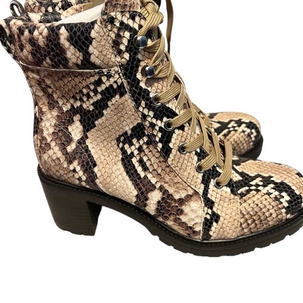 Vince Camuto snakeskin heeled ankle boots - image 4
