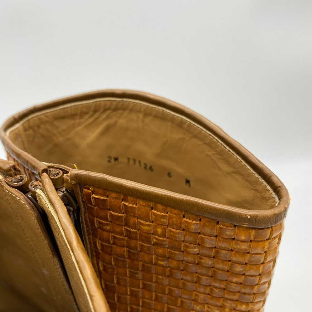 Vintage Stuart Weitzman Woven Leather Knee High W… - image 6