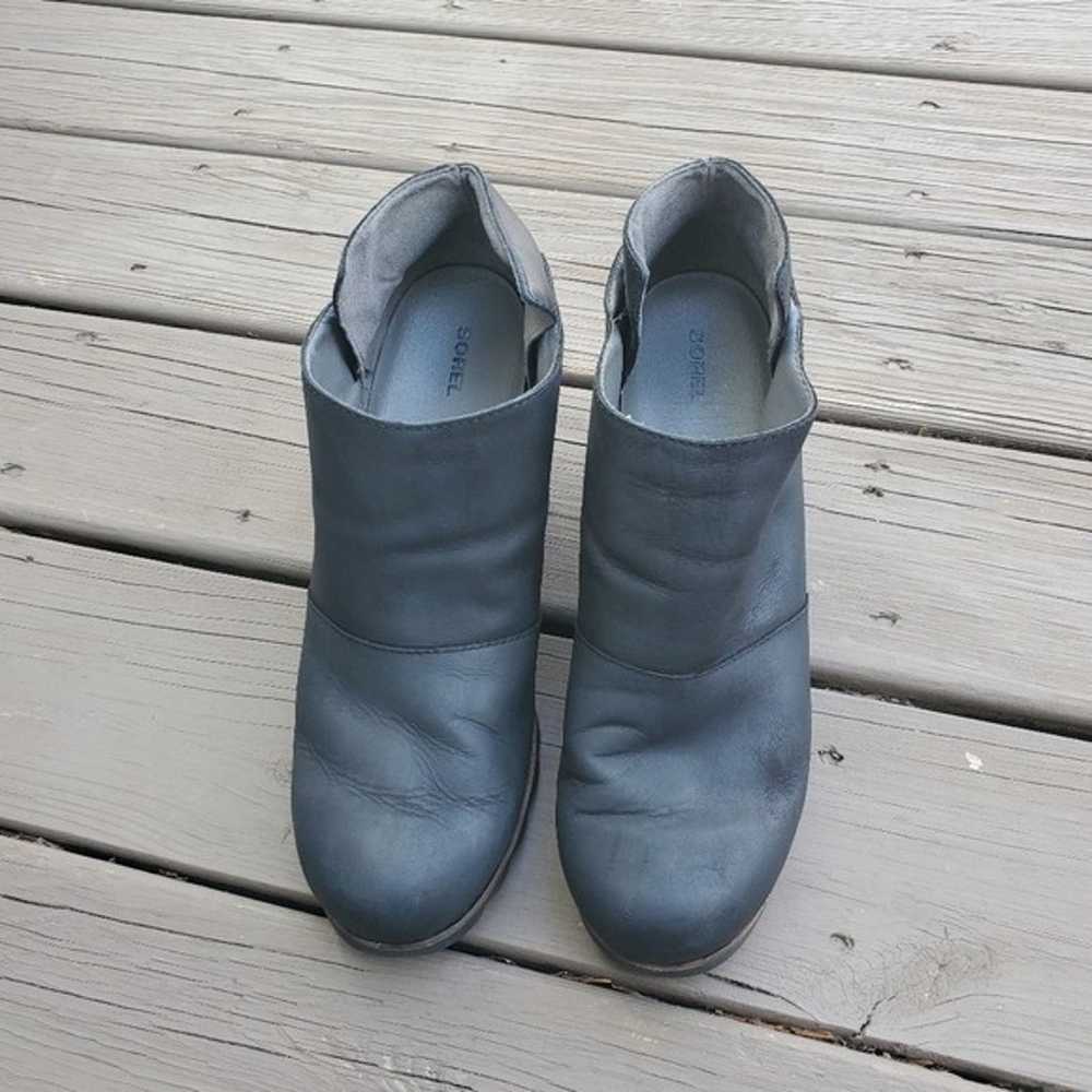 Sorel Addington Strap Black Oiled Leather Slip-on… - image 5