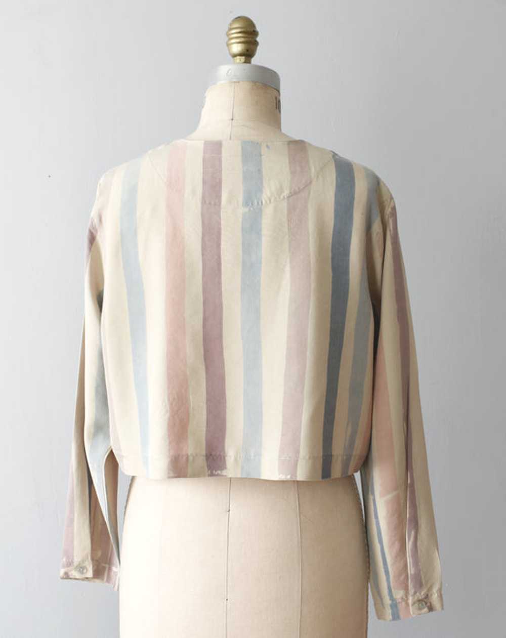 hand-painted vintage silk shirt (l) - image 5