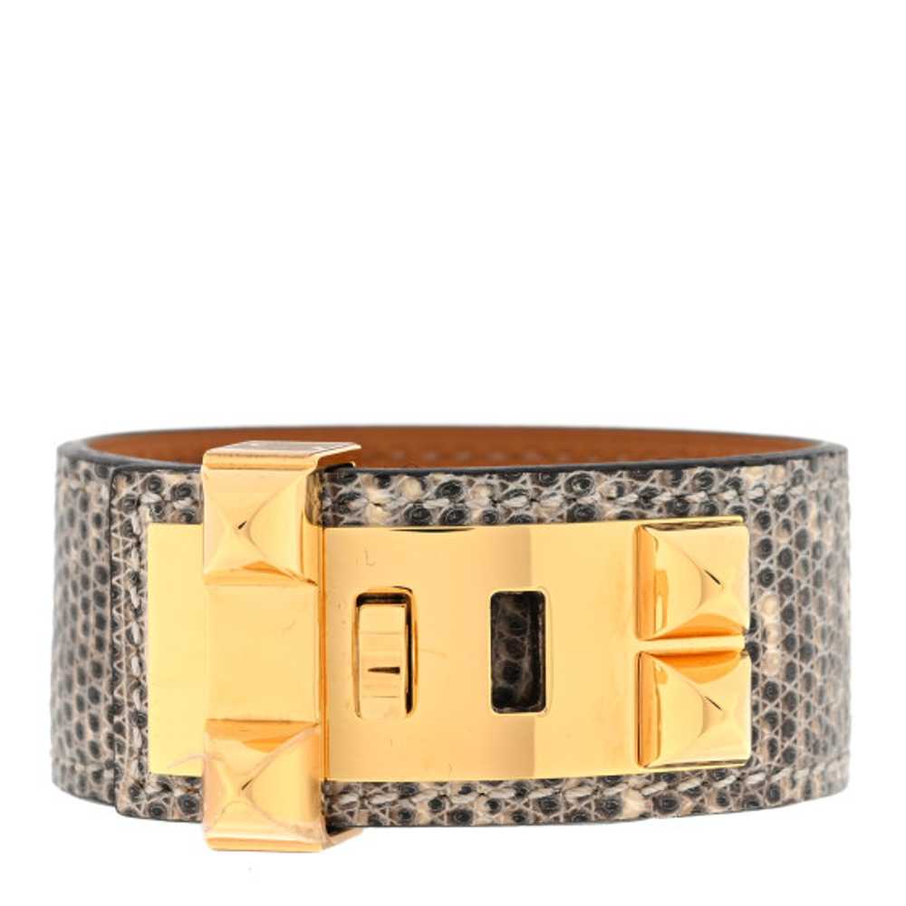 HERMES Lizard Collier de Chien CDC 24 Bracelet Om… - image 1