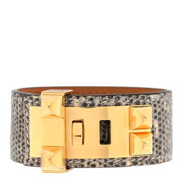 HERMES Lizard Collier de Chien CDC 24 Bracelet Om… - image 1