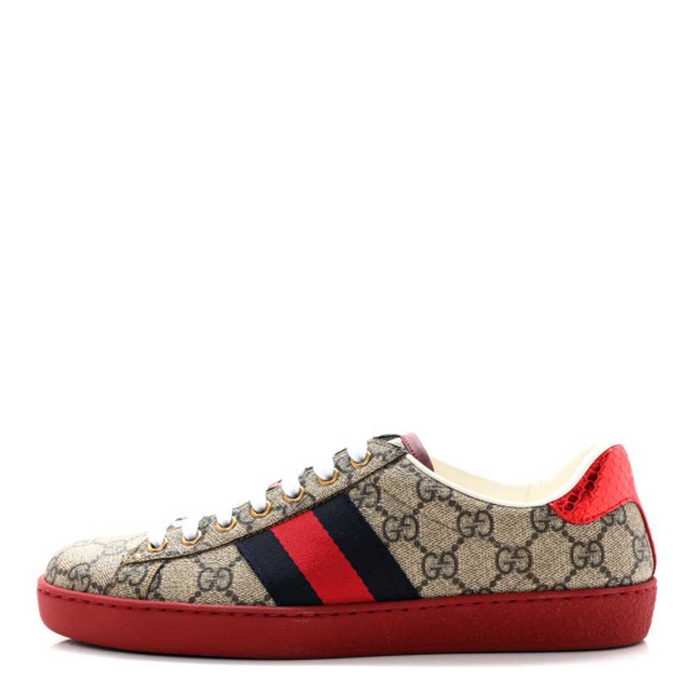 GUCCI GG Supreme Monogram Ayers Mens New Ace Low-… - image 1
