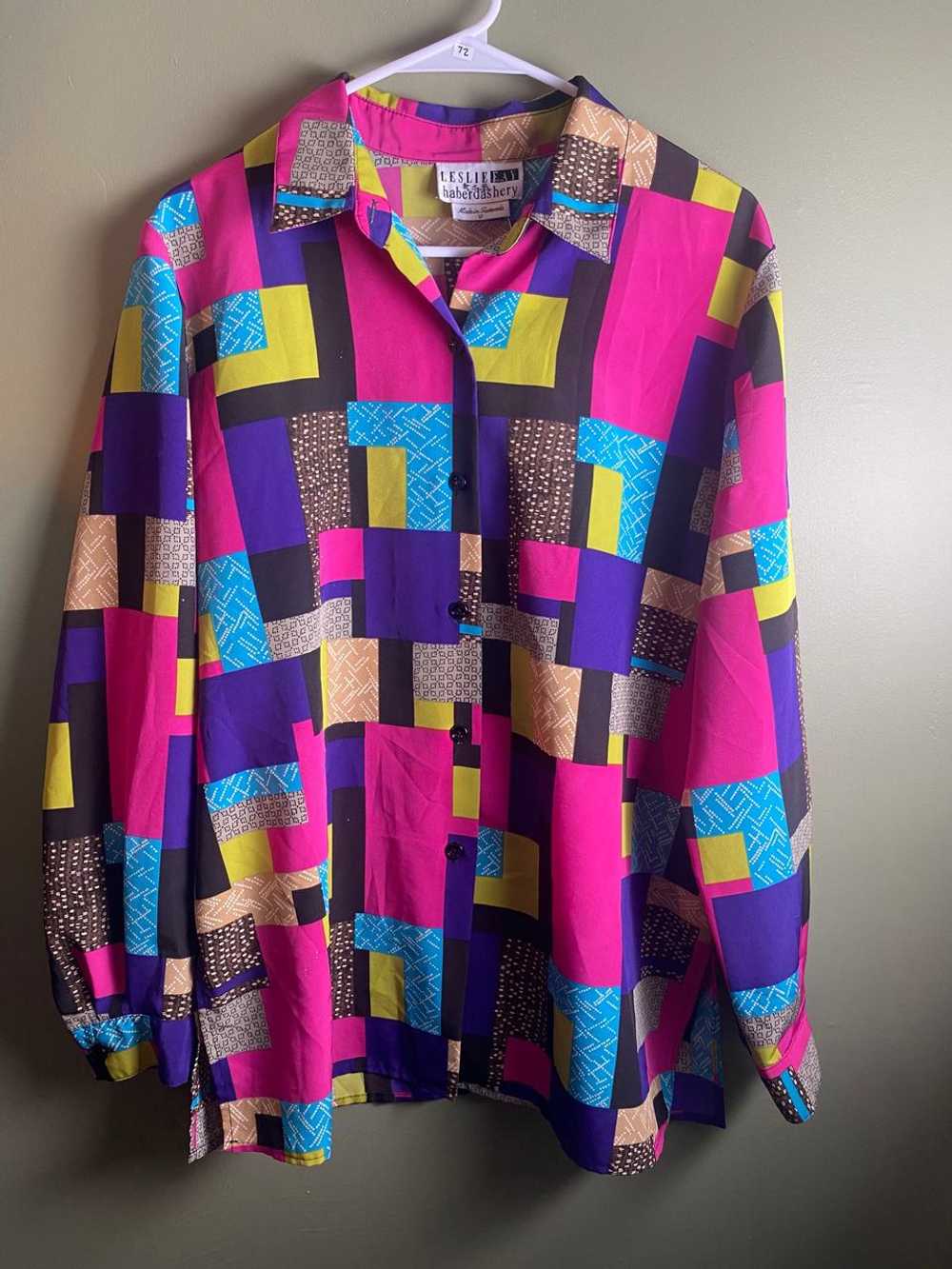 Leslie Fay Colorful buttonup (Vintage 12) | Used,… - image 1