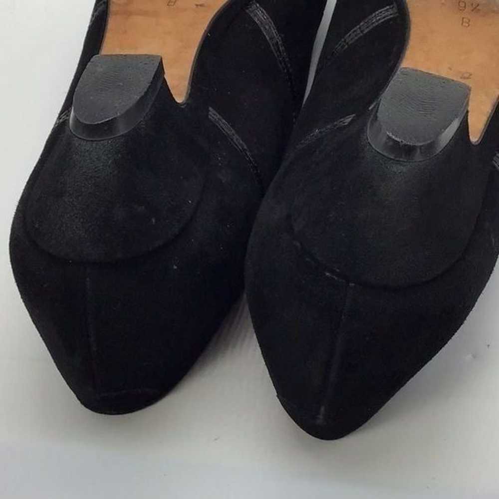 Sesto Meucci of Florence Shoes Vintage Black Sued… - image 6