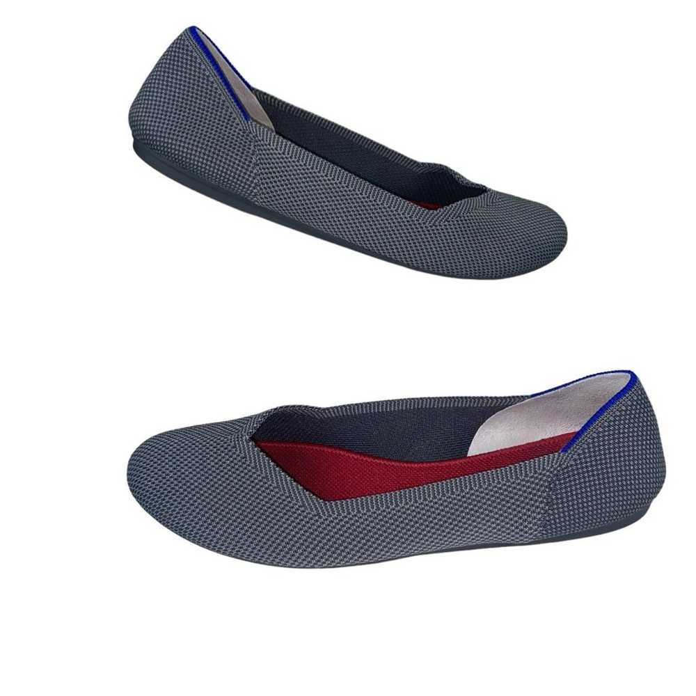 ROTHY’S The Flat Ballet Flat Pebble Charcoal Gray… - image 5