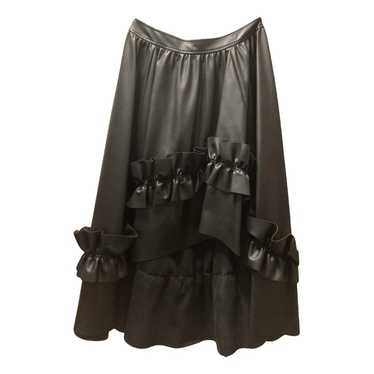 Cédric Charlier Vegan leather mid-length skirt - image 1