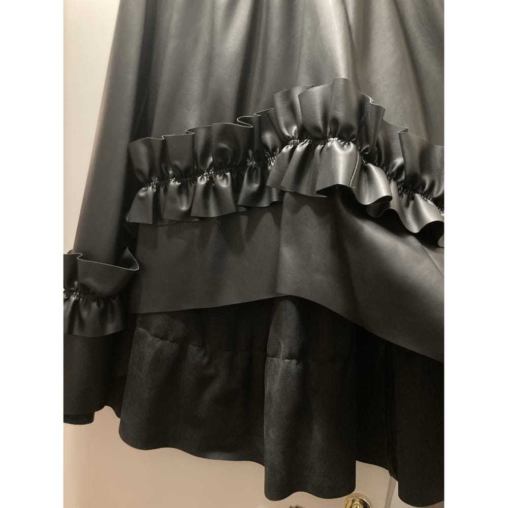 Cédric Charlier Vegan leather mid-length skirt - image 4