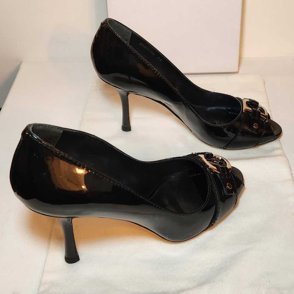 Christian Dior black patent leather high heel sti… - image 3