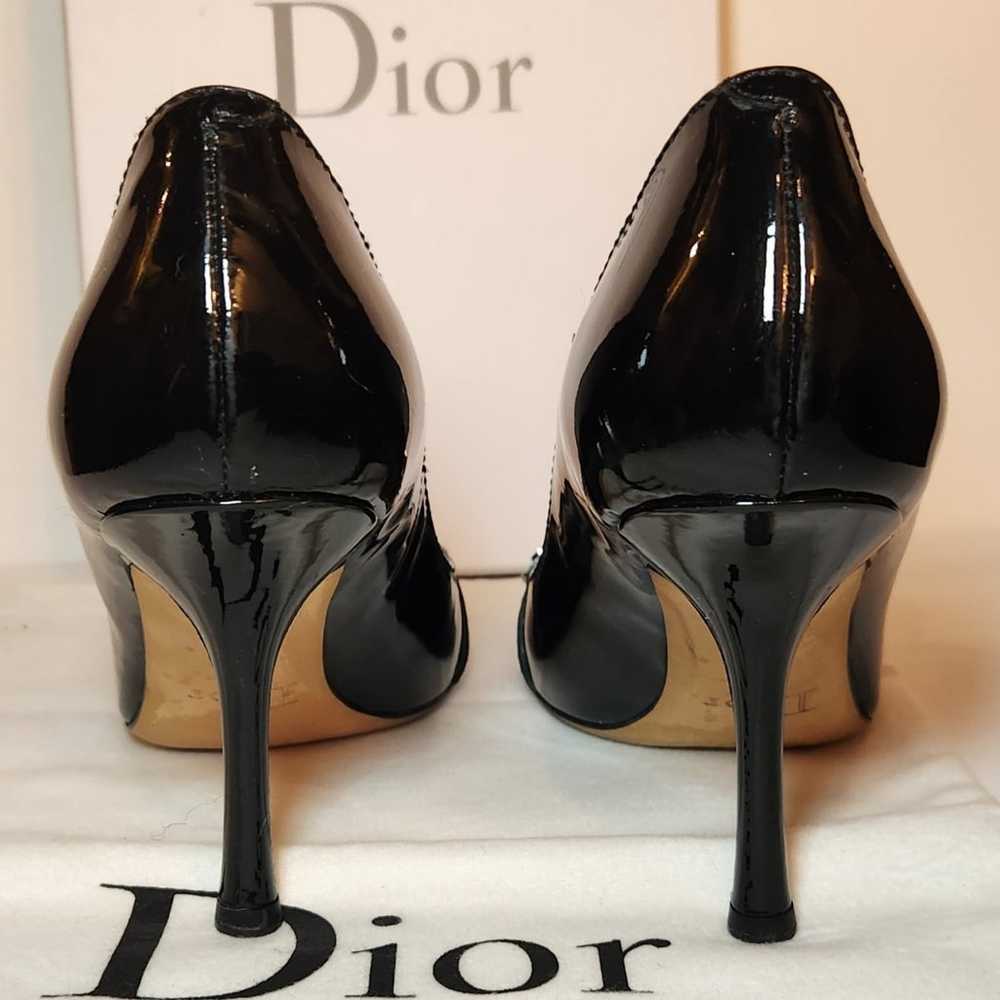 Christian Dior black patent leather high heel sti… - image 4