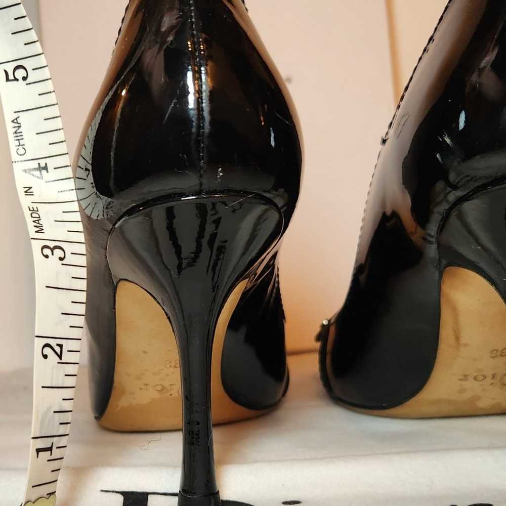 Christian Dior black patent leather high heel sti… - image 5